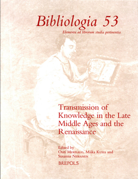 Paperback Transmission of Knowledge in the Late Middle Ages and the Renaissance [French] Book