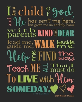 2020 Christian Planner: Bible Verses Weekly Daily Monthly Planner / Christian Planner 2020  8" x 10" Calendar Schedule Organizer,138 pages (Bible ... Planner  Calendar 2020 Journal Series)