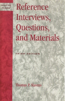 Paperback Reference Interviews, Questions, and Materials Book
