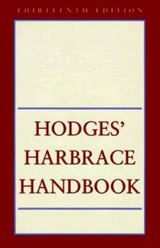 Hardcover Hodges Harbrace Handbook 13e(trad L Org) Book