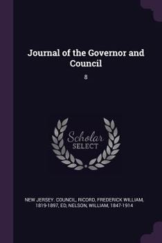 Paperback Journal of the Governor and Council: 8 Book