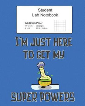 Paperback Student Graph Paper Lab Notebook: Log Book Journal with Quad Ruled 5x5 Grid, 200 Pages 100 Sheets, Large 8" x 10" Size, Softcover Book