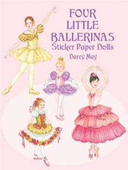 Paperback Four Little Ballerinas Sticker Paper Dolls Book