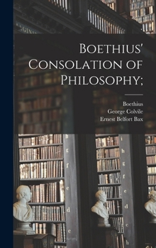 Hardcover Boethius' Consolation of Philosophy; Book