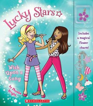 Paperback Lucky Stars #3: Wish Upon a Song: Volume 3 [With Flower Charm] Book