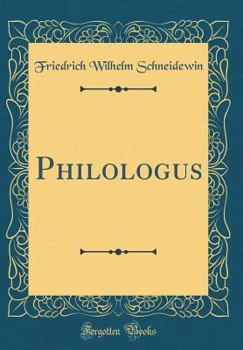 Hardcover Philologus (Classic Reprint) [German] Book