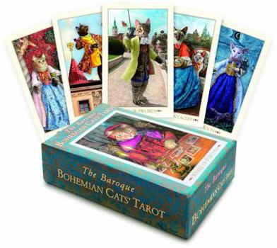 Paperback The Baroque Bohemian Cats' Tarot Book