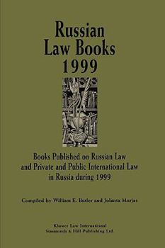 Paperback Russian Law Books 1999 Book