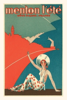 Paperback Vintage Journal Travel Poster for Cote d'Azur, France Book