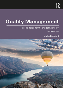 Paperback Quality Management: Reconsidered for the Digital Economy Book