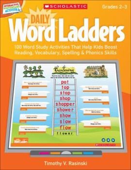 Paperback Daily Word Ladders, Grades 2-3 [With CDROM] Book