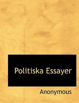 Paperback Politiska Essayer [Swedish] [Large Print] Book
