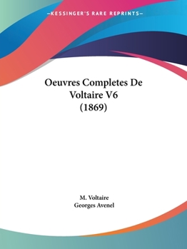 Paperback Oeuvres Completes De Voltaire V6 (1869) [French] Book