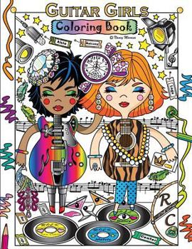 Paperback Guitar Girls Coloring Book