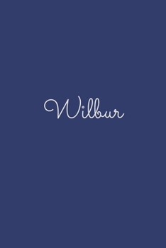 Wilbur: notebook with the name on the cover, elegant, discreet, official notebook for notes, dot grid notebook,