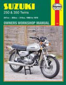 Hardcover Haynes Suzuki 250 & 350 Twins Owners Workshop Manual: 68-78 Book