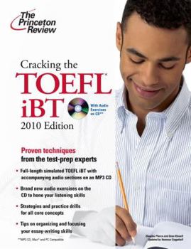 Paperback Cracking the TOEFL Ibt with CD, 2010 Edition [With Audio CD] Book