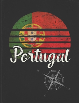 Paperback Portugal: Portuguese Vintage Flag Personalized Retro Gift Idea for Coworker Friend or Boss Planner Daily Weekly Monthly Undated Book