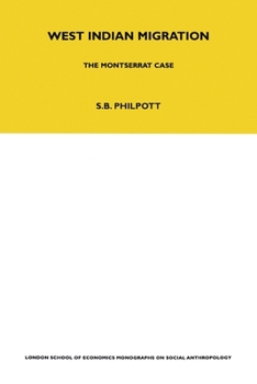Paperback West Indian Migration: The Monserrat Case Book