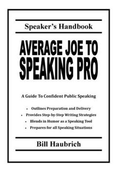 Paperback Average Joe to Speaking Pro Book
