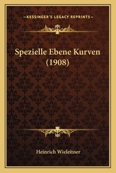 Paperback Spezielle Ebene Kurven (1908) Book