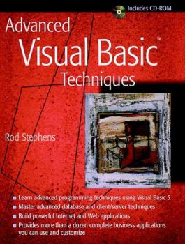 Paperback Advanced Visual Basic Small TM/Small Techniques [With Contains All Fully Functioning Applications...] Book