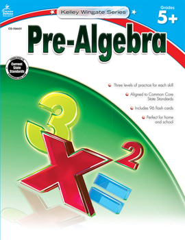 Paperback Pre-Algebra, Grades 5-8 Book