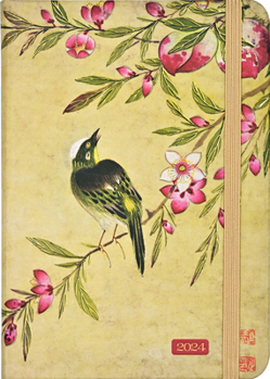 Hardcover 2024 Peach Blossoms Engagement Calendar Book