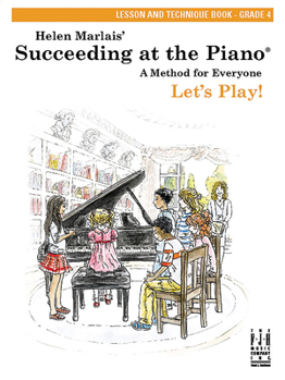 Paperback Succeeding at the Piano, Lesson and Technique Book - Grade 4 Book