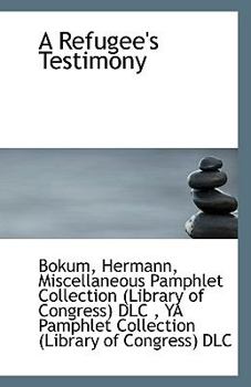 Paperback A Refugee's Testimony Book