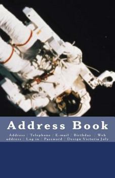 Paperback Address Book: Address / Telephone / E-mail / Birthday / Web Address / Log in / Password / Space Collection 2 Book