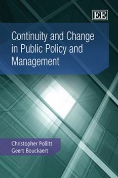 Paperback Continuity and Change in Public Policy and Management Book