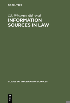 Hardcover Information Sources in Law Book