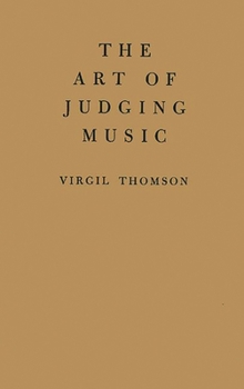 Hardcover The Art of Judging Music Book