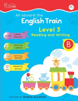 Paperback All Aboard The English Train: Level 3 - Reading & Writing Book