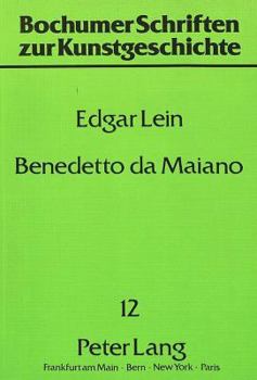 Paperback Benedetto Da Maiano [German] Book