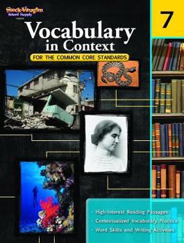 Paperback Vocabulary in Context for the Common Core Standards Reproducible Grade 7 Book