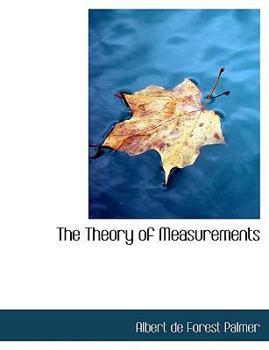 Hardcover The Theory of Measurements Book