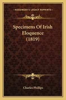 Paperback Specimens Of Irish Eloquence (1819) Book