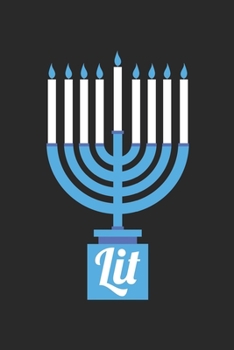 Hannukah Journal: Lit - Funny Hanukkah Gifts - Lit Diary: Medium College-Ruled Journey Diary, 110 page, Lined, 6x9 (15.2 x 22.9 cm)