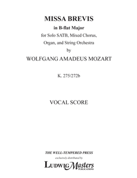 Paperback Missa Brevis in B-Flat, K. 275/272b Book