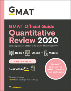 Paperback GMAT Official Guide 2020 Quantitative Review: Book + Online (Chinese Version) [Chinese] Book