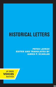 Paperback Historical Letters: Peter Lavrov Book