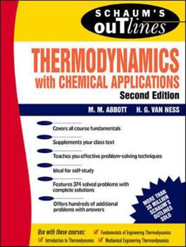 Paperback Schaum's Outline of Thermodynamics with Chemical Applications Book