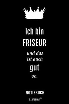 Paperback Notizbuch f?r Friseure / Friseur / Friseuse / Friseurin: Originelle Geschenk-Idee [120 Seiten kariertes blanko Papier] [German] Book