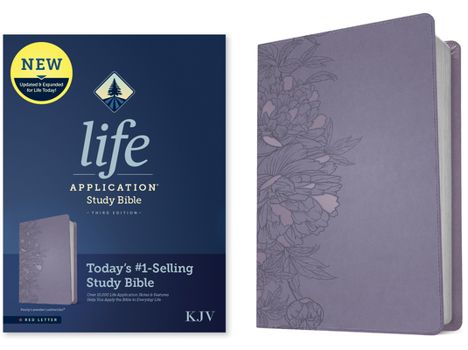 Imitation Leather KJV Life Application Study Bible, Third Edition (Leatherlike, Peony Lavender, Red Letter) Book