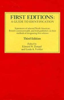 Hardcover First Editions, a Guide to Identification: Statements of Selected North American, British Commonwealth, and Irish Publishers on Their Methods of Desig Book