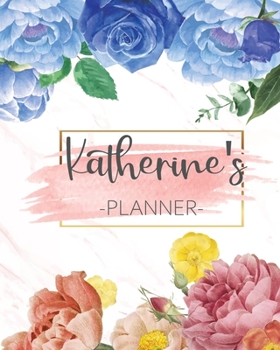 Paperback Katherine's Planner: Monthly Planner 3 Years January - December 2020-2022 - Monthly View - Calendar Views Floral Cover - Sunday start Book