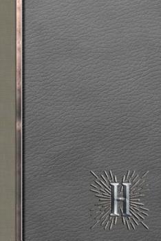 Paperback H: Meetings Notebook for Social Worker with Custom Interior: Personalized Monogram Initial Beveled Silver & Leather Effec Book