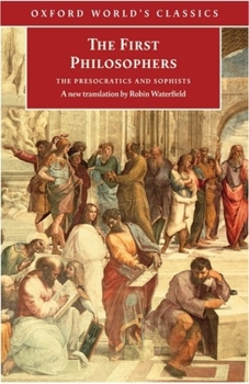 Paperback The First Philosophers: The Presocratics and Sophists Book